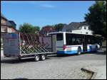 Setra 415 NF mit Hänger der Kraftverkehrsgesellschaft mbH Ribnitz-Damgarten in Ribnitz-Damgarten am 22.07.2013