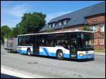 Setra 415 NF mit Hänger der Kraftverkehrsgesellschaft mbH Ribnitz-Damgarten in Ribnitz-Damgarten am 22.07.2013