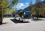 Setra S 415 NF von Siebler Reisen unterwegs auf der Kfl. 5021 als Kurs 11 (Oberdrauburg Bahnhof - Gerlamoos), am 20.4.2016 in Dellach im Drautal.