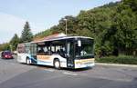 Bus Eisenach / Verkehrsgesellschaft Wartburgkreis mbH (VGW): Setra S 415 NF vom Omnibus- & Güterverkehr Klaus Gessert, aufgenommen im September 2017 im Stadtgebiet von Eisenach.