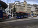 Engadin Bus, Setra S 415 NF (GR 100104 ) am 02.01.2013 beim Schulhausplatz in St.
