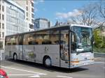 . Van Hool Bus einer belgischen Firma in den Straen von Luxemburg aufgenommen.  16.04.2014