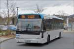 . VDL Berkhof Ambassador 200 aufgenommen bei der Ankunft am Bahnhof in Kreuztal.  22.03.2014