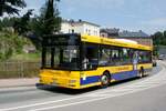Stadtverkehr Schwarzenberg / Stadtbus Schwarzenberg / Bus Erzgebirge: MAN NL (ASZ-BV 66) der RVE (Regionalverkehr Erzgebirge GmbH), aufgenommen im Juni 2022 im Stadtgebiet von Schwarzenberg / Erzgebirge.