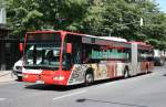 ASEAG 224 (AC L 357) macht Werbung für Baustoffe Geulen.
