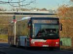 ASEAG Bus 307 als Linie 33 unterwegs am 16.01.2012 auf der Brücke Halifax in Aachen.