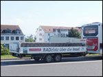 Fahrradanhänger der RPNV in Sassnitz am 25.05.2014