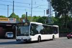 05.06.2015 ein geleaster Citaro C2 der Firma Mela in Berlin auf dem Weg nach Erkner.