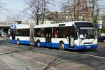 Im SEV der S- Bahn Berlin S42 /41, der Volvo B7LA / Berkhof Jonckheer (ex GVB Amsterdam & BVG) hier in Berlin -Charlottenburg im Februar 2019.