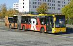 S42 Ersatzverkehr, SEV der S Bahn Berlin mit dem Mercedes-Benz Citaro O530 II G Facelift LP-BB 1502) ex Regensburg, von Bernie Reisen UG. Berlin im Oktober 2022.