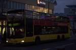 Ein berlintypischer Doppeldecker  am Wittenbergplatz ,als M 29 (Metrobus) Richtung Grunewald.10.01.2014  16:12 Uhr