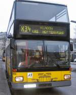 Doppeldeckerbus als Linie X34, 2006