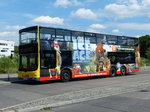MAN Lion's City DD der BVG, Wagen '3309' hier in Berlin/ Hertzallee im Juli 2016.