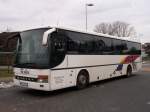 Dieser SETRA-Bus ist zwar in Stralsund Zuhause,aber er kommt auf Rügen im Linienverkehr zum Einsatz.Aufnahme am 16.Januar 2011 am Busbahnhof in Bergen/Rügen.