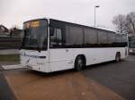 Dieser VOLVO-Bus fuhr am 19.Januar 2011 von Bergen/Rgen nach Stralsund.Aufnahme am Busbahnhof in Bergen/Rgen.