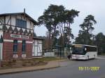 OVP-VG 173,ein SETRA S 415 UL   des Verkehrsbetriebes Greifswald-Land(VBG-L) an der Haltestelle Lubmin,Seebad.