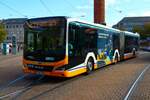 HEAG mobilo MAN Lions City G Wagen 409 am 15.10.23 in Darmstadt Luisenplatz