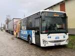 Iveco Crossway der MVVG in Plau am See am 03.01.2024