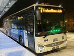 Iveco Crossway der MVVG in Plau am See am 03.01.2024