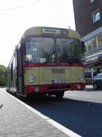 MAN SG 192 (Wagennumer 8291, Baujahr 1975) der Rheinbahn AG Düsseldorf.