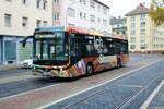 Transdev Rhein Main Ebusco Elektrobus Wagen 4502 am 19.11.22 in Frankfurt am Main Westbahnhof