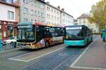 Transdev Rhein Main Ebusco Elektrobus Wagen 4502 am 19.11.22 in Frankfurt am Main Westbahnhof
