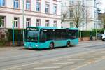Transdev Rhein Main Mercedes Benz Citaro K Wagen 4244 am 25.02.23 in Frankfurt am Main