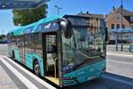 VGF/ICB Solaris Urbino 12 Wagen 202 am 06.05.18 auf der Linie 30 in Bad Vilbel Bhf.