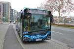 VGF/ICB Solaris Urbino 12 Electric Wagen 233 am 27.12.18 auf der Linie 75