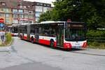 Hamburger Hochbahn MAN Lions City G Wagen 3620 am 13.07.25 in Wandsbek
