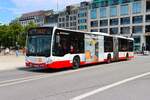 Hamburger Hochbahn Mercedes Benz Citaro 2 G Wagen 3826 am 14.07.25 am Jungfernstieg Hamburg