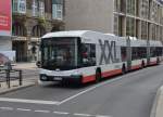 XXL langer Hybrid Testbus von Hess,  ein 4 Achser Doppelgelenkbus mit einer Länge von 25 Metern. Auf Hamburg´s Straßen als Linienbus im Einsatz. Gesehen am 08.05.2013.