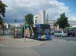 Der KMG-Bus (der einzig  Richtige  Citaro) steht am 17.6.07 als Buslinie 123 an der Noltemeyerbrücke in Buchholz   
