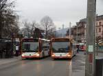 RNV Mercedes Benz Citaro 2 G 8189 und Citaro 1 Facelift G 8187 am 19.02.16 in Heidelberg auf der Linie 32