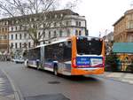 RNV Mercedes Benz Citaro 2 G Wagen 8196 am 16.12.17 in Heidelberg Bismarckplatz