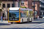RNV Mercedes Benz eCitaro Wagen 8224 mit Wasserstoffzellen am 27.09.26 in Heidelberg