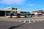 RNV Mercedes Benz Citaro 2 und Solaris Urbino am 27.09.26 in Heidelberg von einer Stra�e aus fotografiert
