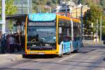 RNV Mercedes Benz eCitaro Wagen 8205 mit Wasserstoffzellen am 27.09.26 in Heidelberg