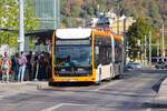 RNV Mercedes Benz eCitaro Wagen 8221 mit Wasserstoffzellen am 27.09.26 in Heidelberg