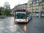 Ein RNV Bus der Linie 35 in Heidelberg am Bismarckplatz am 26.11.10