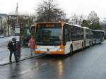 RNV Bus der Linie 29 in Heidelberg am Bismarckplatz am 27.11.10