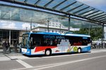 Stadtbus Heilbronn / Heilbronner Hohenloher Haller Nahverkehr GmbH (HNV): Mercedes-Benz Citaro LE der SWH (Stadtwerke Heilbronn GmbH) - Wagen 14, aufgenommen im Juli 2016 am Hauptbahnhof in Heilbronn.