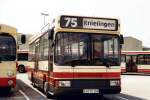 Aus dem Archiv: Neoplan N 409  Verkehrsbetriebe Karlsruhe  KA-VK 358, Karlsruhe 1997