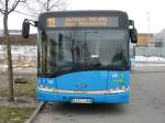 Bus 168 von vorn in der Wendschleife Industrie Park Waldau,Bj.15.06.2009,266 Kw 