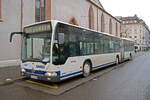 Mercedes Citaro von SWEG, auf der Linie 55, wartet am 14.01.2010 an der Endstation am Claraplatz.