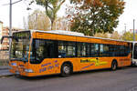 Mercedes Citaro von SWEG macht am 13.10.2008 Pause an der Haltestelle in Kleinhüningen.