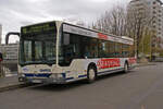Mercedes Citaro der SWEG, auf der Linie 16, wartet am 09.11.2008 an der Haltestelle in Kleinhüningen.