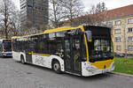 Mercedes Citaro von SWEG steht am 25.03.2026 auf einem Ausstellplatz beim Bahnhof L�rrach.