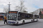Mercedes Citaro von SWEG, auf der Linie 16, wartet am 25.03.2026 beim Bahnhof L�rrach.