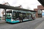 Stadtverkehr Maintal Mercedes Benz Citaro 1 Facelift Wagen 216 am 09.03.19 in Frankfurt am Main Enkheim